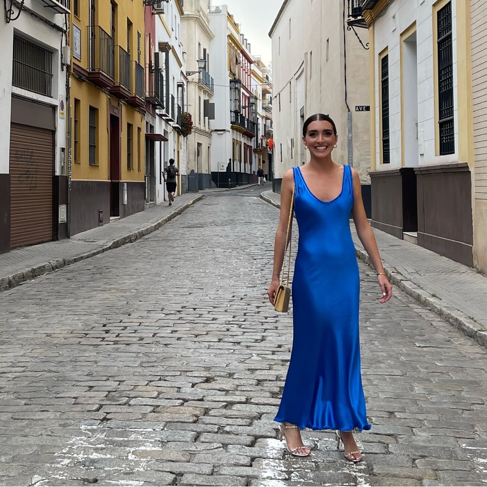 WORN ONCE Pharaoh Kennedy Satin Slip Dress